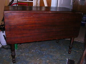 1800s Antique Drop Leaf Table See Old Screw Look At How The Table Is Made
