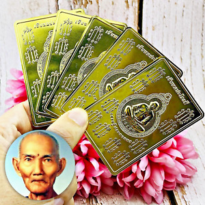 Yantra 5pcs Plates Mobile Fapatanpon Pae Rongsi Bless Wishful Thai Amulet 17471