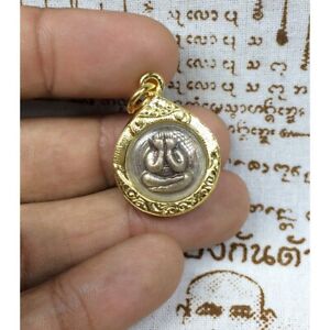 Phra Pidta Million Money Lp Toh Talisman Gold Micron Pendant Thai Buddha Amulet