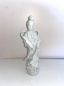 Chinese Guanyin Porcelain Blanc De Chine 12 Dehua Kwan Yin Figurine Statue