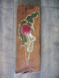 Hand Painted Barnwood Jack In The Pulpit Rustic Decor 15 Long