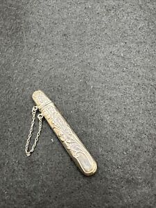 Antique Sterling Silver Chatelaine Needle Pencil Case