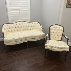 Antique Formal Living Room Sofa Chair Nice Condition Priced For Quick Sale