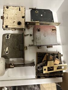 Vintage Door Lockset Hardware Flush Mount Old Look Pic