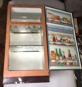Vintage Child S Refrigerator 60 S Wolverine Toy Co Tin Frost Free W Contents