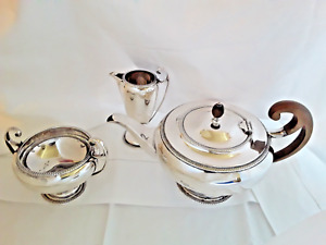 Not Scrap Sterling Silver Tea Set Sheffield England 1898 John Round And Son