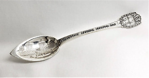 Ornate St Augustine City Gates Fl Sterling Silver Souvenir Spoon 5 3 4 Vintage
