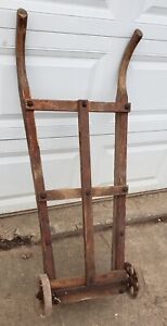 Vintage Industrial Wood And Iron Cart Steampunk Cart Decorative Coffee Table Etc