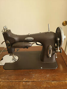1927 White Rotary Sewing Machine With Electric Motor And Storage Cabinet