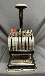 Vintage F E Check Writer Model A 17531 Pre Owned Chicago Usa Made See Pictures