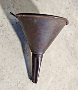 Antique Primitive Tin Funnel Vintage 2 5 8 Diameter Small