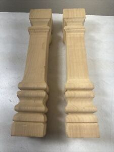 2 Vintage Wooden Turned Spindles Crafts Salvage Farmhouse Diy Lot Ca 12 12