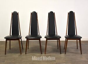 Walnut Dining Chairs Set Of 4