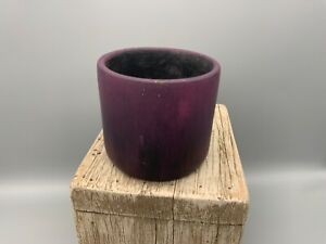 Wooden Cup Primitive Purple Tint 3 Inches