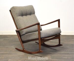 Kofod Larsen For Selig Mid Century Modern Rocking Chair