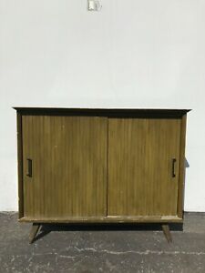 Mid Century Modern Cabinet Sideboard Buffet Mcm Wood Tv Media Console Furniture