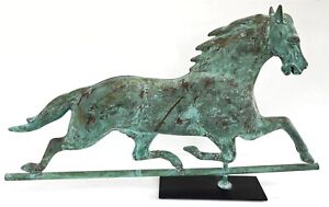 Antique 1880s George M Patchen Iconic Race Horse Weathervane Full Bodied
