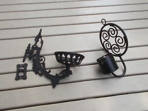 Wrought Iron Wall Sconces 2 Different