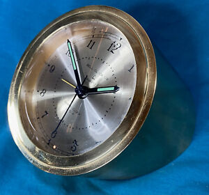 Vintage Brass Bell Clock Company Alarm Clock Usa