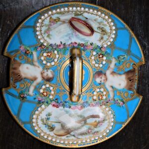18th Century Sevres Porcelain Lid