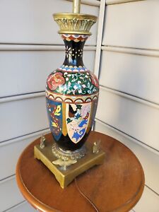 Large Rare Japanese Cloisonne Lamp Vase Done By Alfred Koehn A Koehn New York