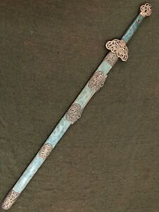 Collectable Old Handmade Chinese Talisman Jian Sword Sharp Blade