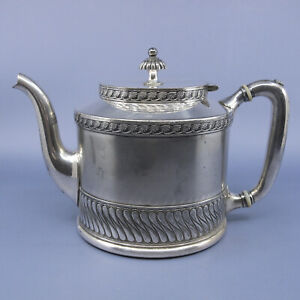 Meriden Silver Plate Co 19c Quadruple Plate Teapot 1444 Aesthetic