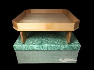 Japanese Cedar Wood Legged Tray Tea Utensil Table Charcoal Stand Ozen Box