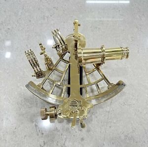 Brass Marine Navigation Sextant Large Brass Sextant 9 Nautical Navigation