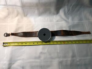 Antique Doctor S Head Mirror Leather Strap Boilo Adjustable Thumbscrew