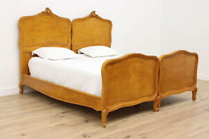 Curly Birdseye Maple Antique King Size Bed 42175