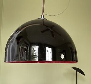 Vintage 70s Mid Century Modern Gae Aulenti Neverrino Murano Ceiling Light Lamp