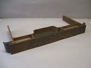 Antique Singer 66 Redeye Sewing Machine Oak Dust Cover Pull Out Center Drawer