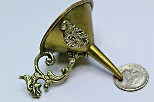 Antique Vintage Mixed Metal Dragon Handle Small Funnel