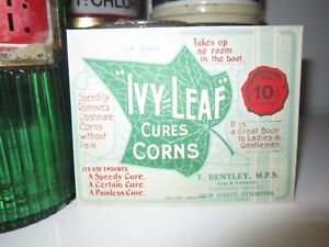 Cannabis Corn Cure Plaster Medicine Envelope Apothecary Pharmacy Not Bottle