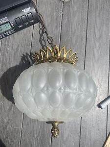 Gorgeous Mid Century 60 S Bronze Glass Ceiling Lamp