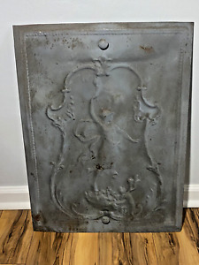 Vintage Tin Fireplace Surround Cover 27 X 20 