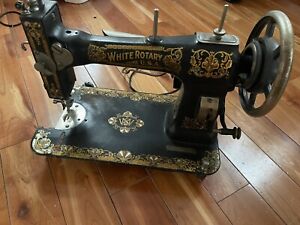 Antique White Rotary U S A Sewing Machine Fr 2290911 Sewing Machine