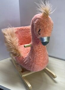 Pink Flamingo Kids Rocking Chair Soft Landing 2021 Sit In Character Rocker