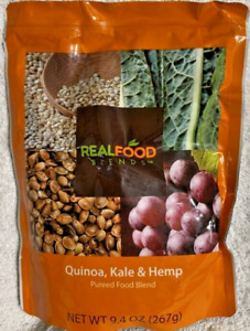 Real Food Blends Quinoa Kale Hemp 12 Pouches Case Best By March 10 2024