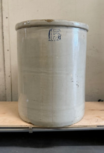 Huge 15 Gallon American Country Stoneware Ceramic Pot Crock 21 H X 17 W 