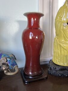 18th C Chinese Oxblood Vase