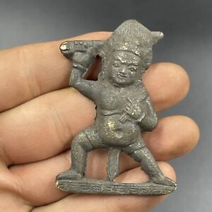 Antique Ancient Near Eastern Old Bronze Dancing Figurine Statue