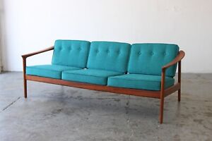 Danish Mid Century Modern Teak Sofa By Folke Ohlsson For Dux Model 72 S