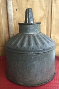Antique Fuel Funnel With Screen 12 5 Tall By 8 5 Wide Tractor Farm Equipment