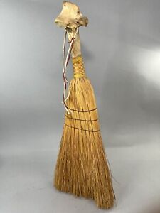 26 Vintage Hearth Broom Bone Handle Rustic Primitive Unique