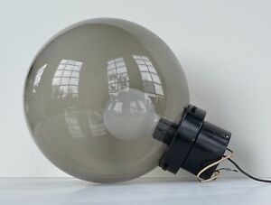 Vintage Lamp Smoke Globe Glass Sconce Wall Ceiling Light Laurel Design Line