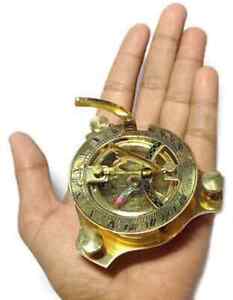 Nautical Brass 3 Sundial Compass Solid Brass Sundial Compass Lot Of 50 Unit