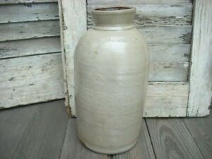 Antique Stoneware Cowden Wilcox Oyster Jar Crock Vessel Pottery