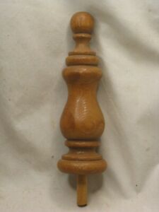 Vintage Turned Wooden Finial Wood Furniture Accent Approx 7 Post Topper Top